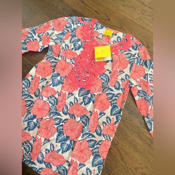 Roberta Roller Rabbit Girl's Lamarsa Inez Tunic 10 Years Rose - Picture 4 of 6